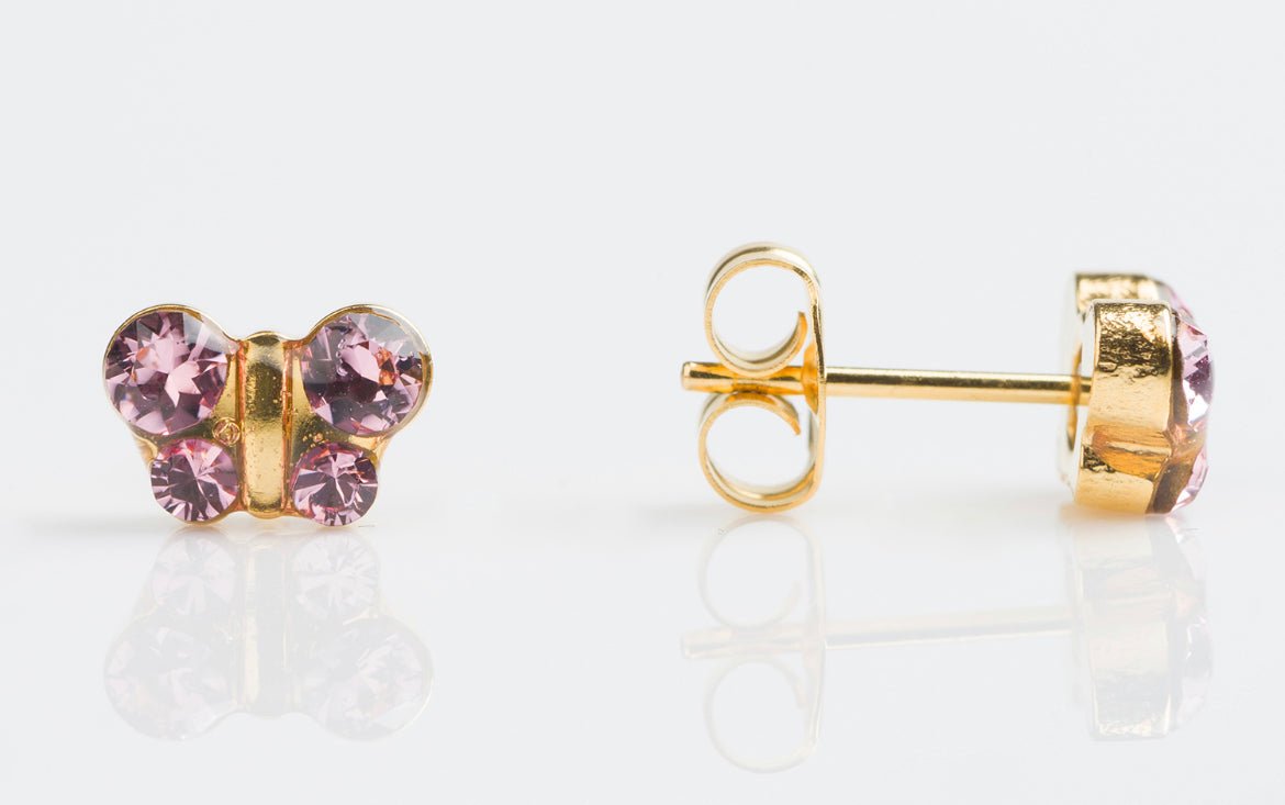 1 PR ANGEL WINGS EARRINGS JUNE BIRTHSTONE