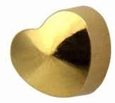 24k Gold Heart-Shape Earring 4mm